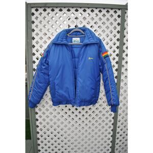 Pacific Puffer Jacket Coat Small Unisex Rainbow